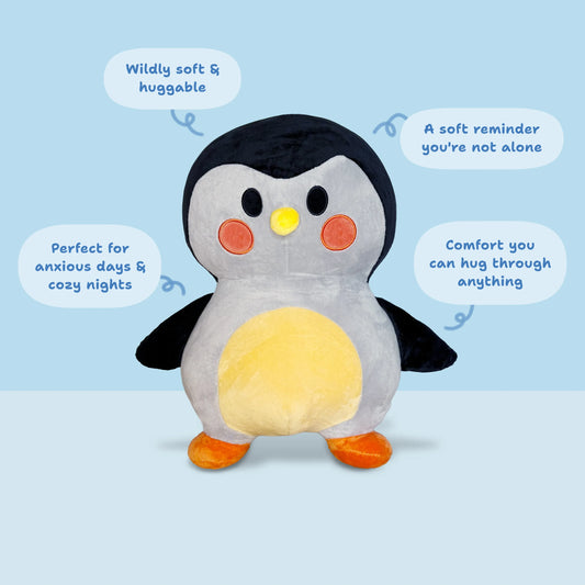 Black Plushie: Where Soft Self-Care Begins - Finch