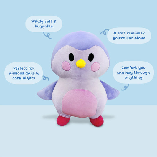 Purple Plushie: Where Soft Self-Care Begins - Finch