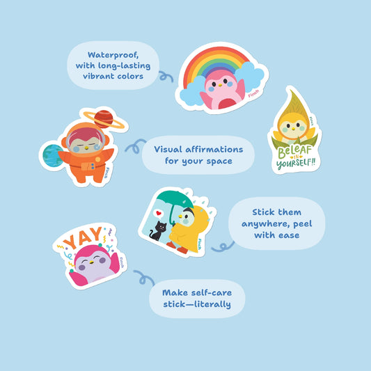 Finch Vinyl Stickers 6-Pack - Finch