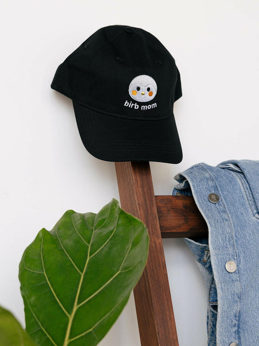 Birb Mom Embroidered Baseball Cap - Finch