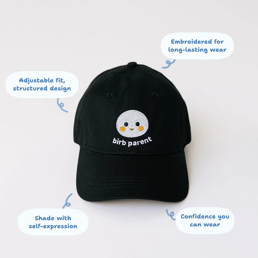 Birb Parent Embroidered Baseball Cap - Finch