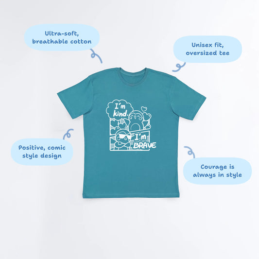 I’m Kind, I’m Brave Graphic Finch T-Shirt - Finch