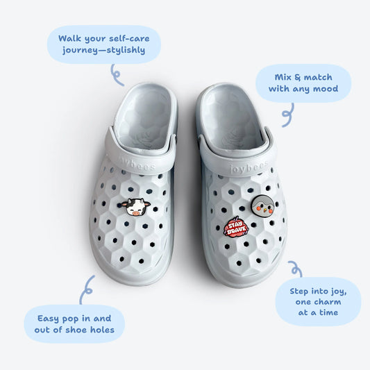 Finch & Cookie the Cow Micropet - Shoe Charms - Finch