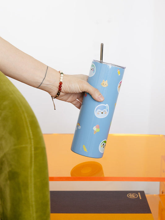 Finch 20oz Insulated Stainless Steel Water Bottle with Lid & Straw - Finch