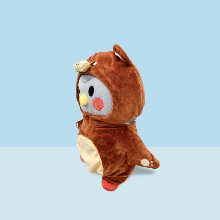 Gray Plushie: Where Soft Self-Care Begins - Finch 