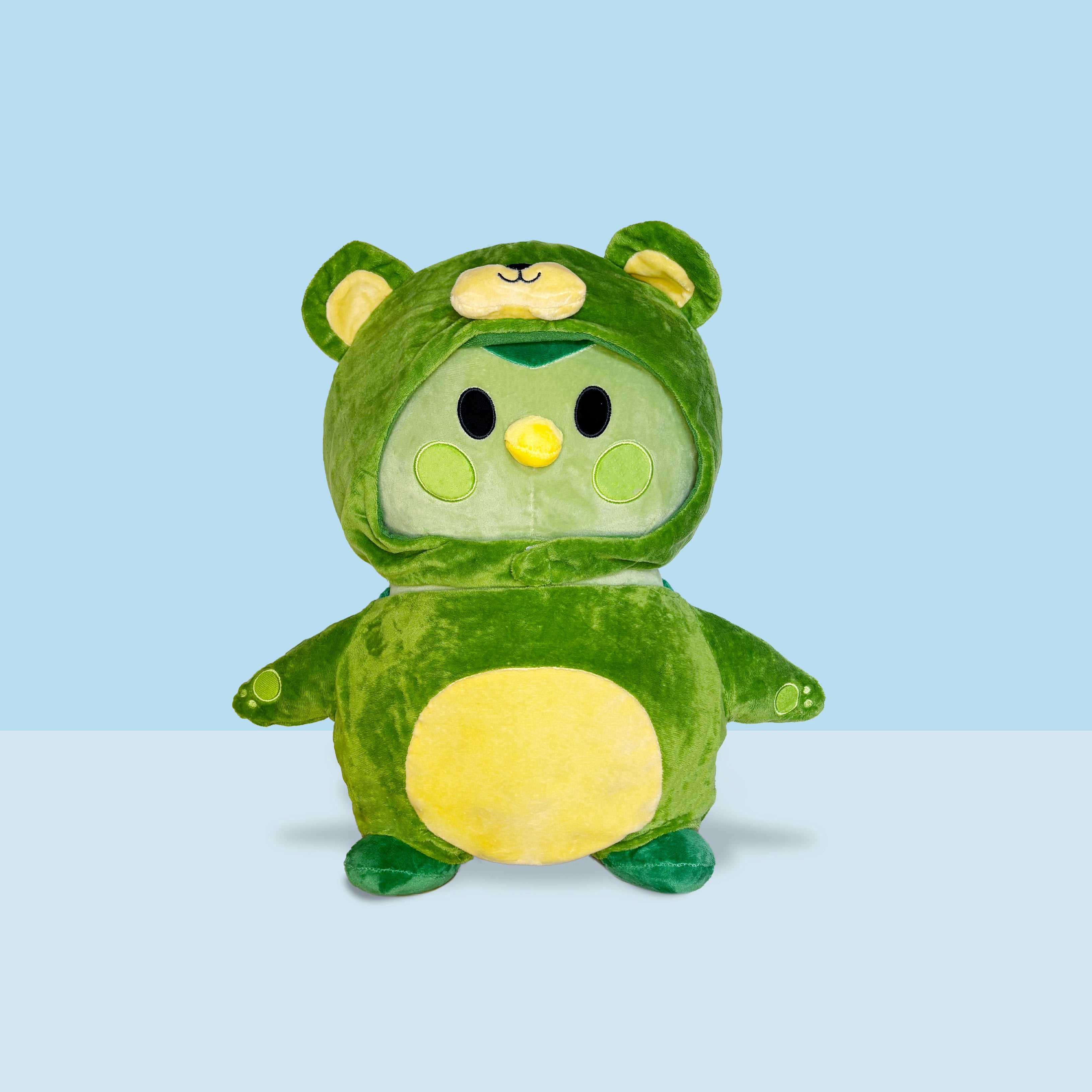 Green Plushie: Where Soft Self-Care Begins - Finch 