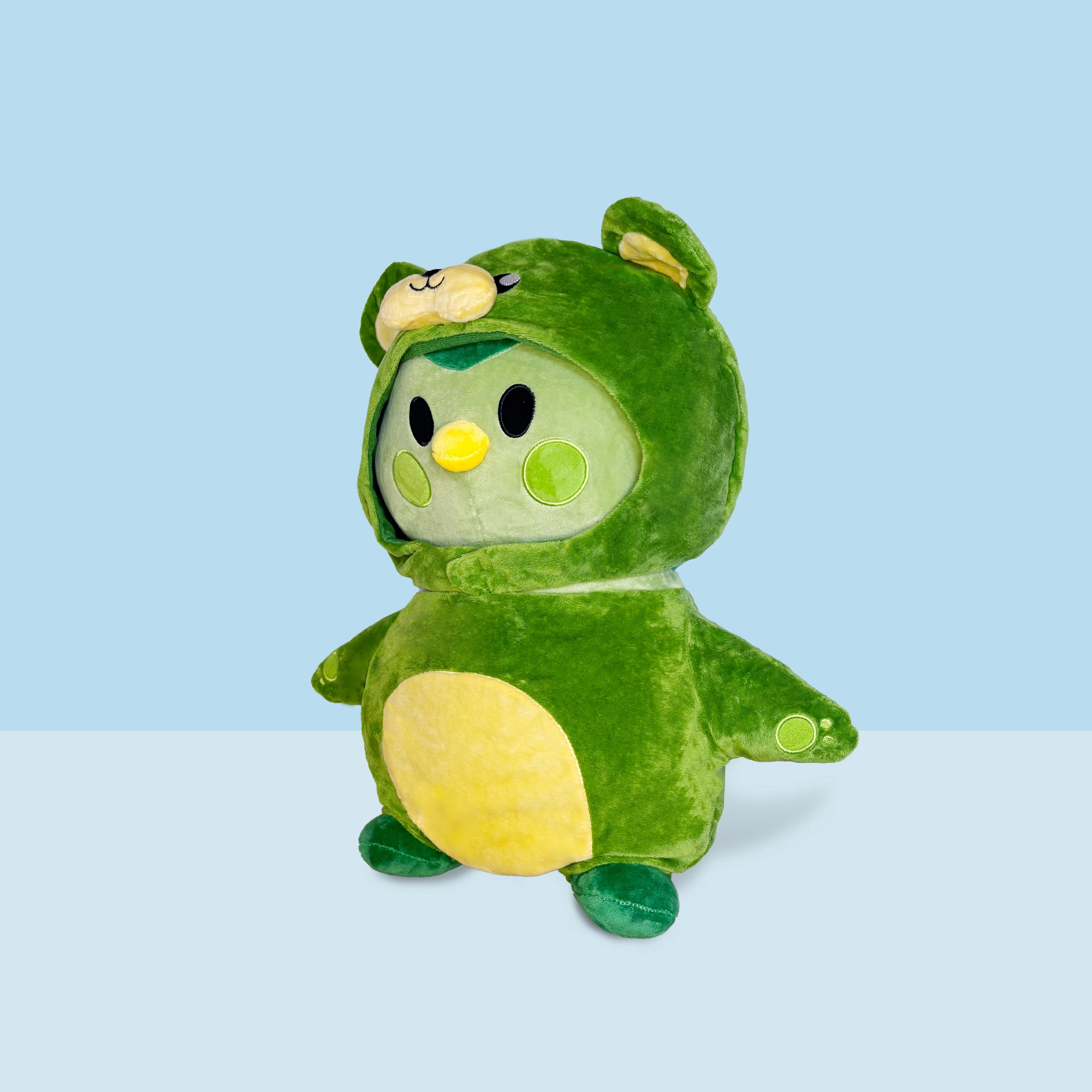 Green Plushie: Where Soft Self-Care Begins - Finch 
