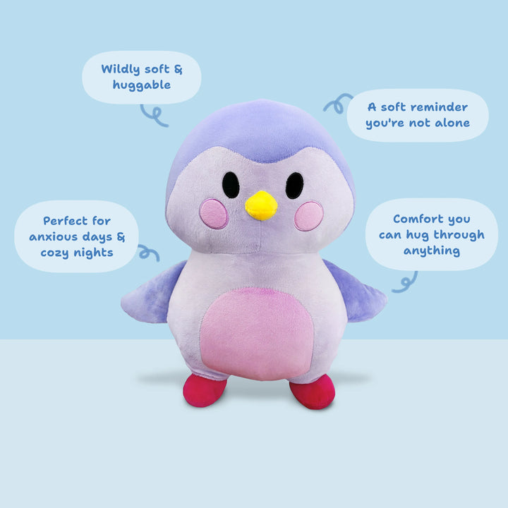 Purple Plushie: Where Soft Self-Care Begins - Finch 