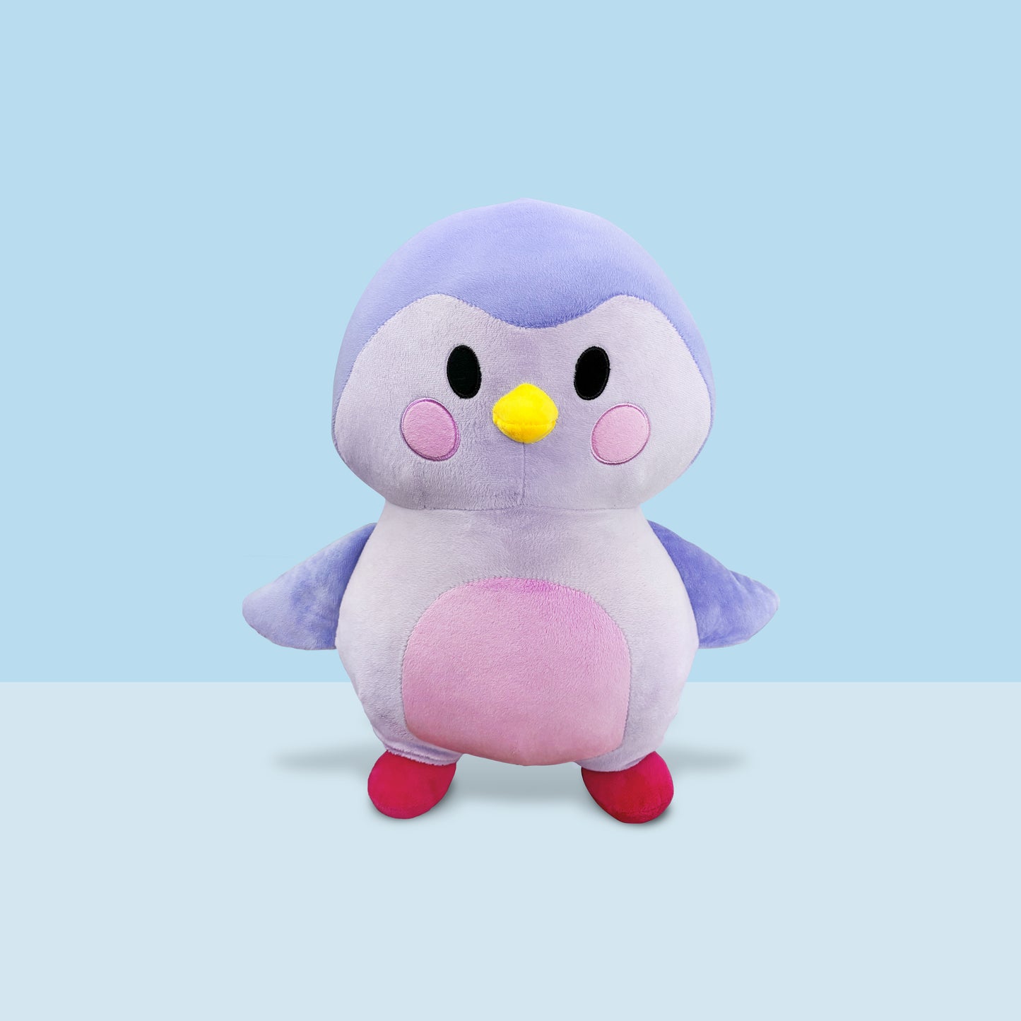 Purple Finch Plushie with Removable Purple Bear Costume