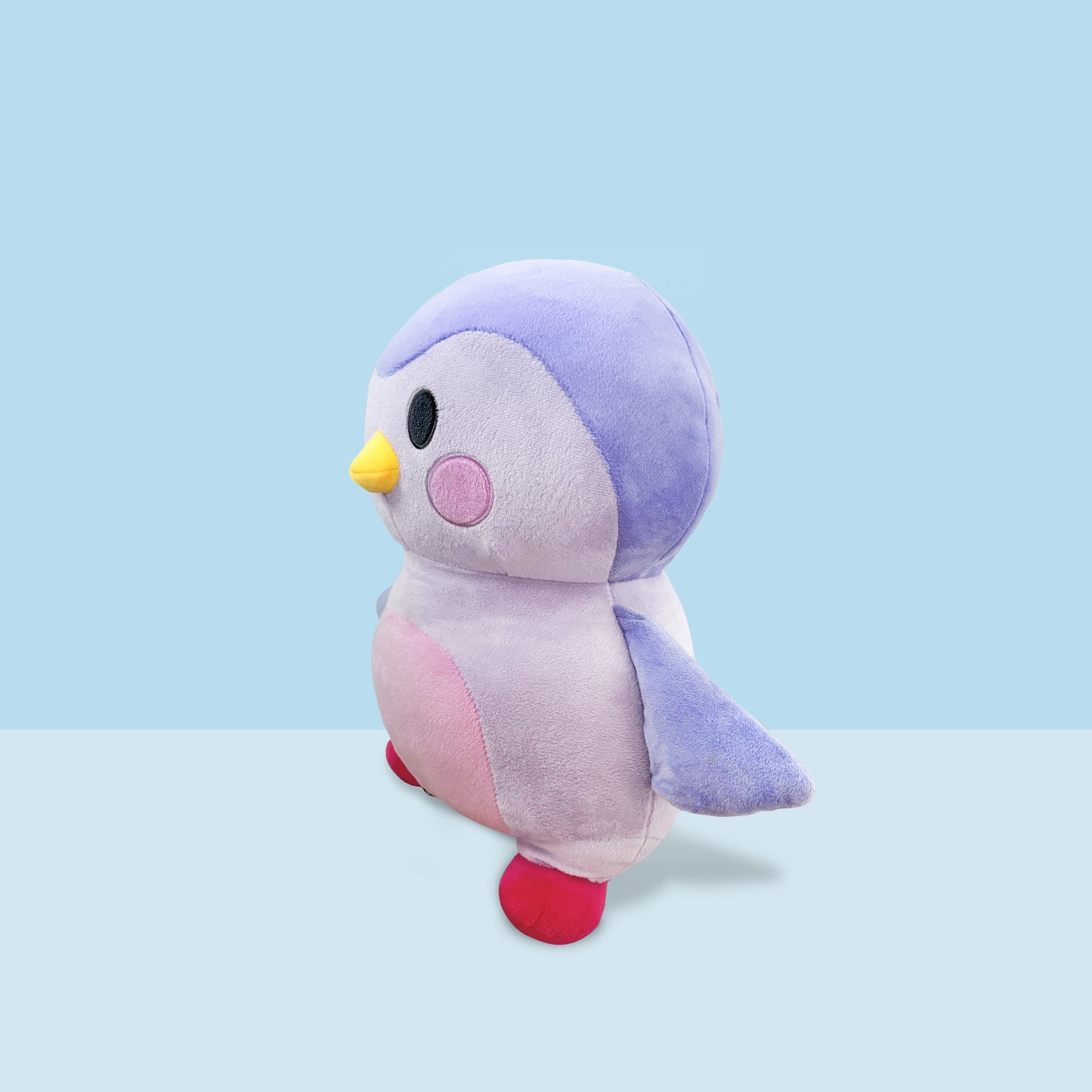 Purple Finch Plushie with Removable Purple Bear Costume