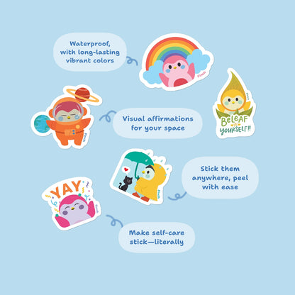 Finch Vinyl Stickers 6-Pack - Finch 