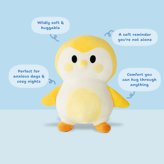 Yellow Plushie: Where Soft Self-Care Begins - Finch 