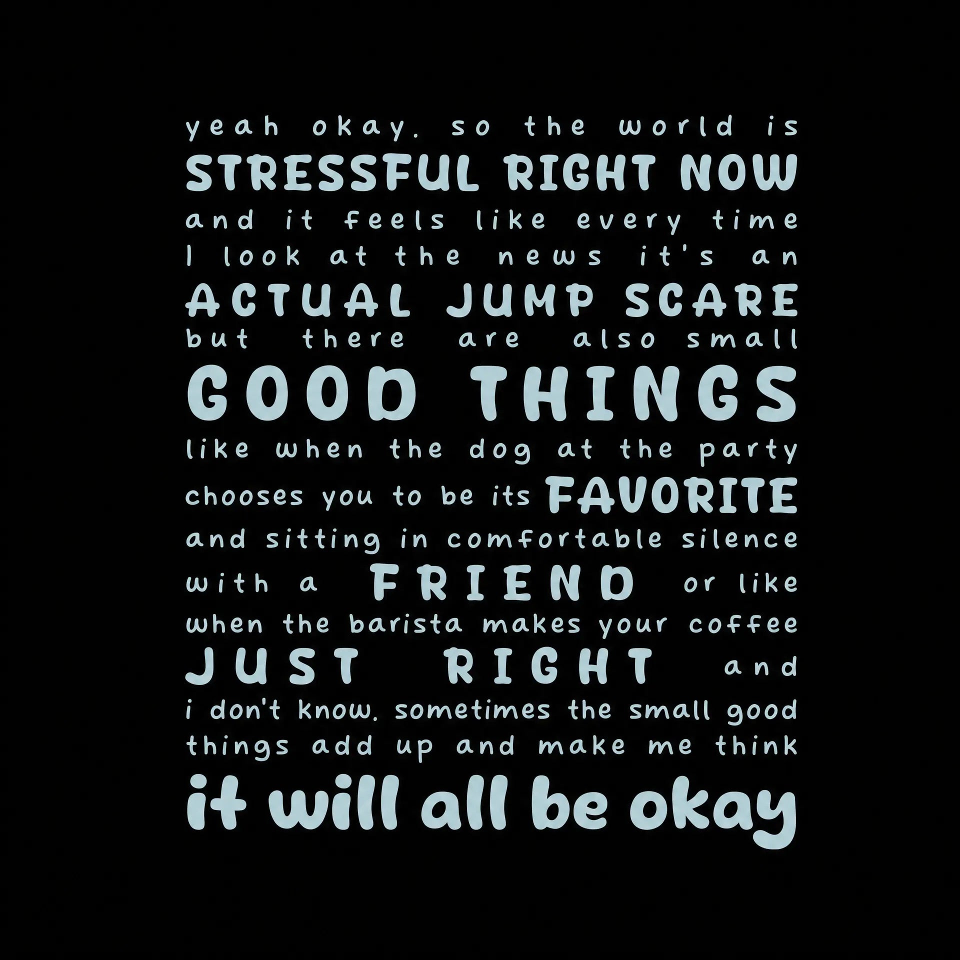 It Will All Be Okay Finch Hoodie