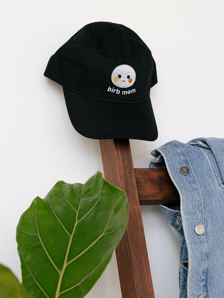 Birb Mom Embroidered Baseball Cap - Finch 