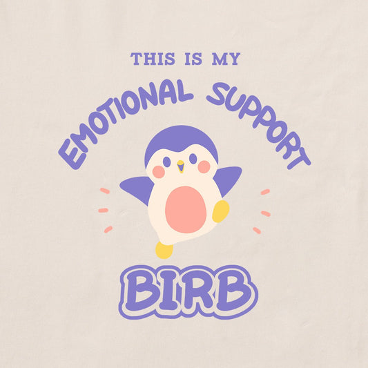 This Is My Emotional Support Birb Finch Crewneck - Finch 
