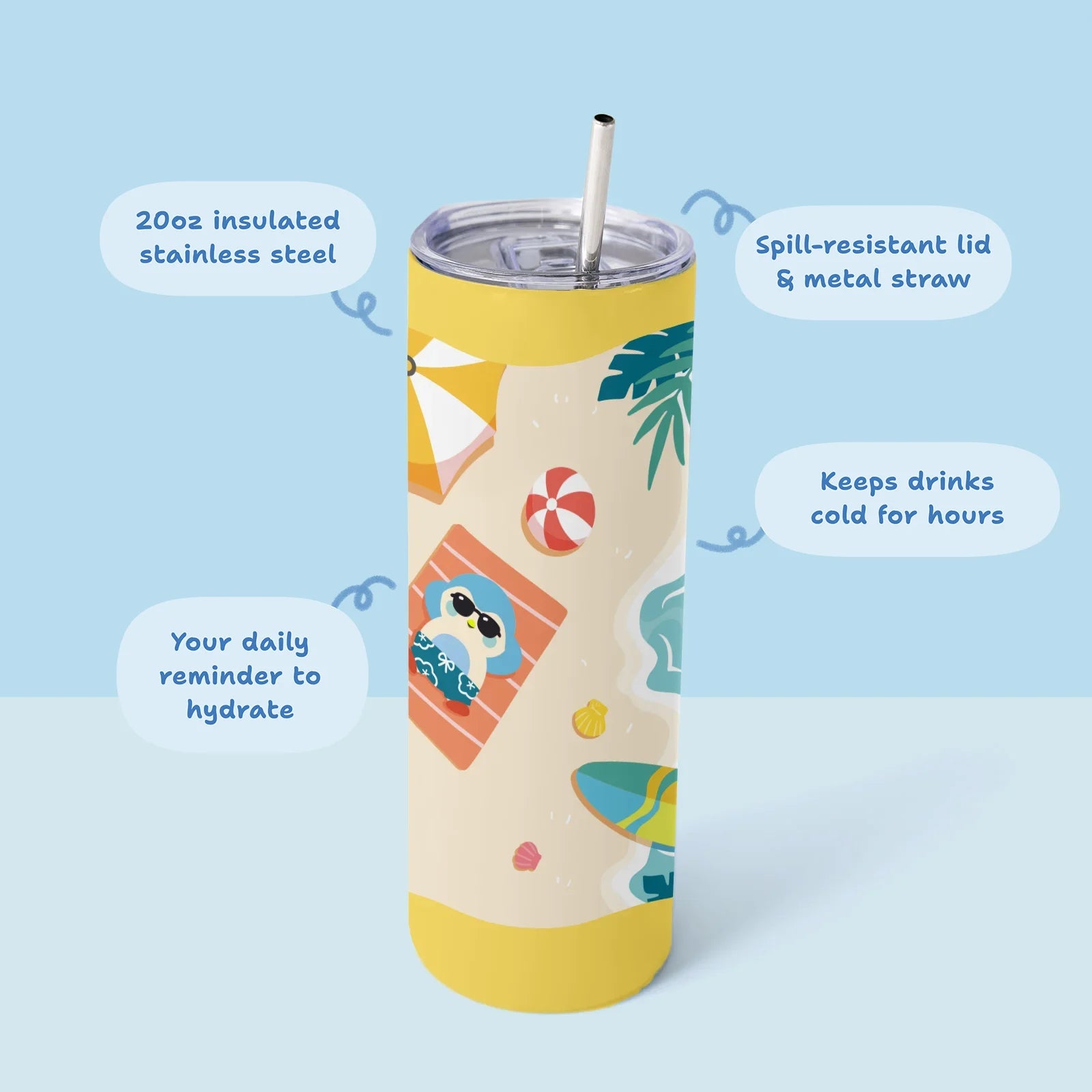 Finch Limited Edition Summer Escape Water Bottle
