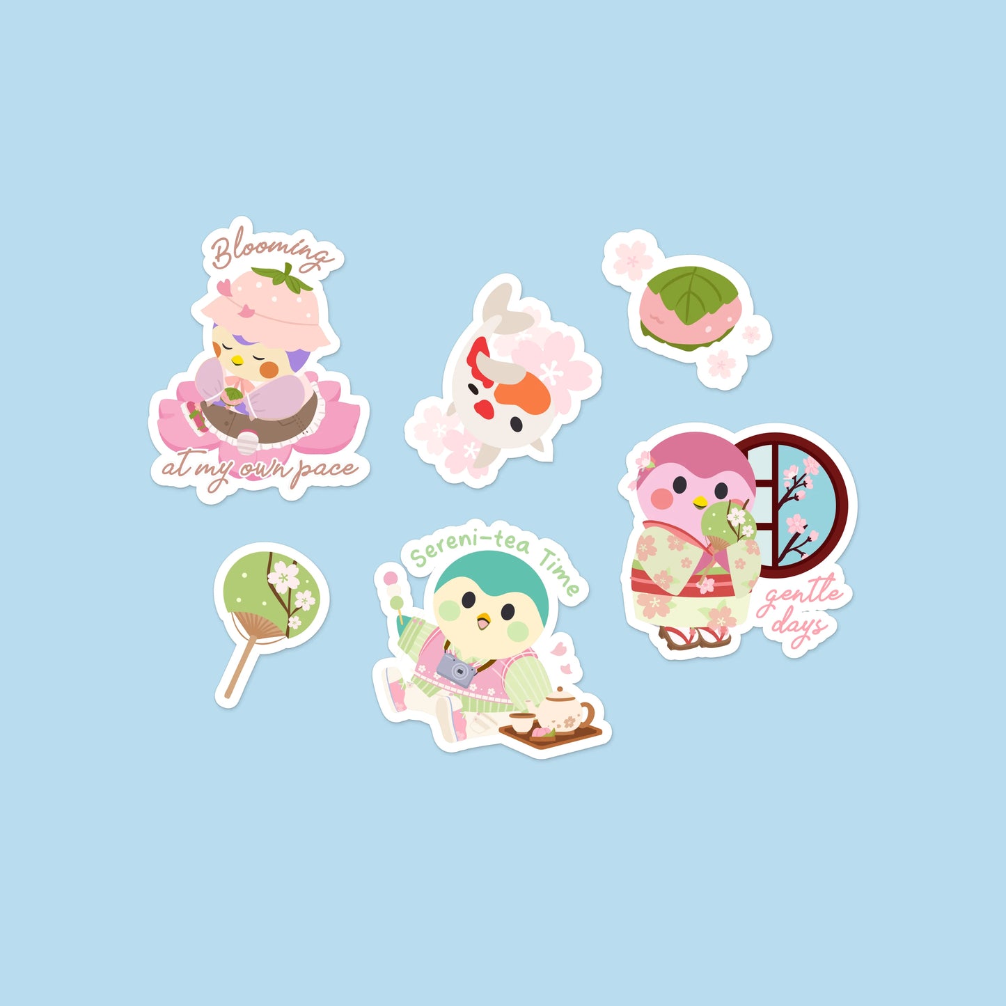 Finch Sticker Pack - Cherry Blossoms 🌸