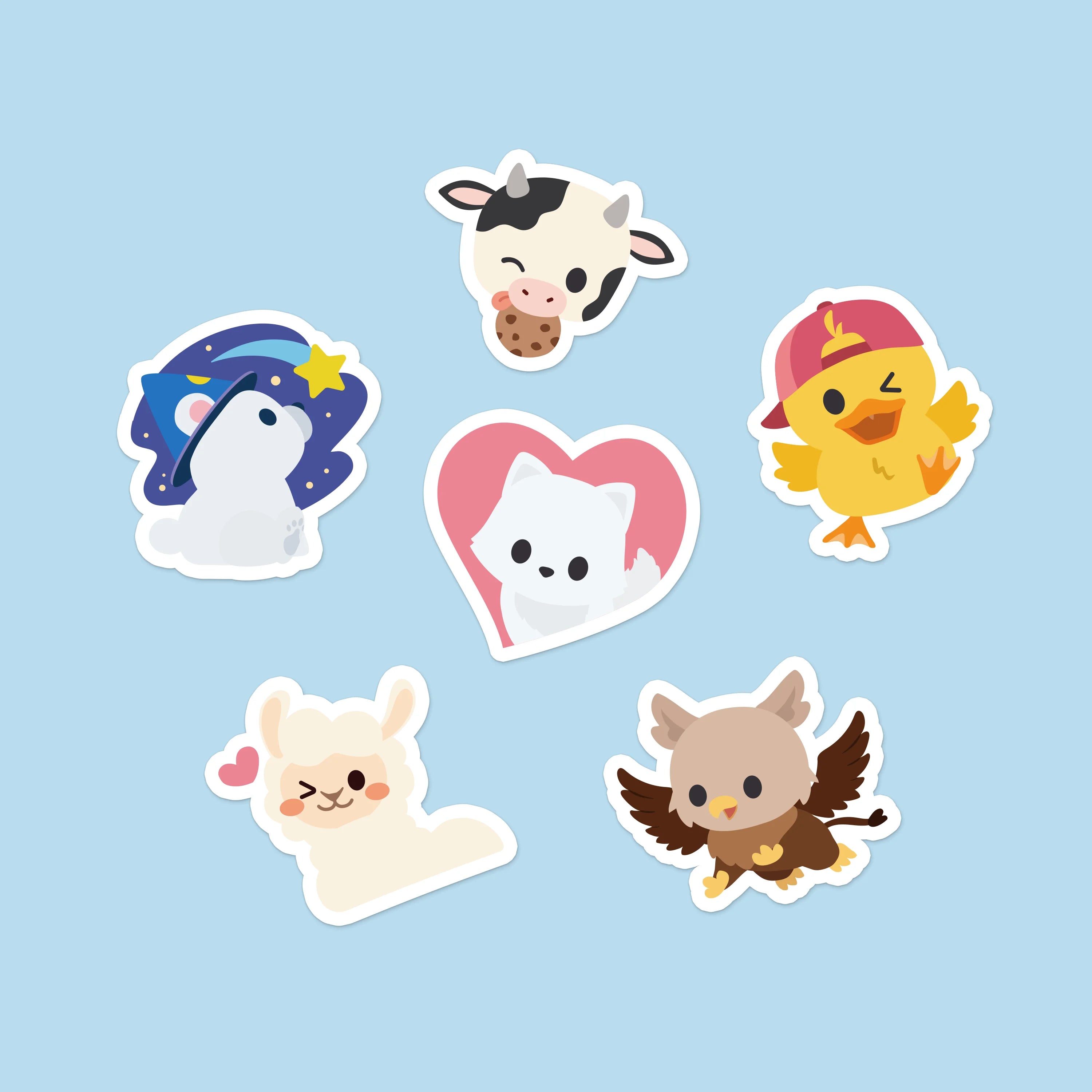Finch MicroPet Stickers - Vol. 1 | Tiny Pets