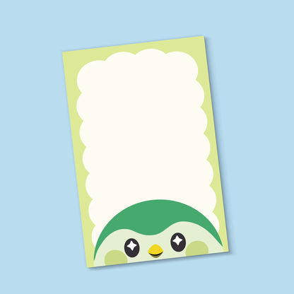 Finch Birb Head Notepad - A5 Colorful Journal