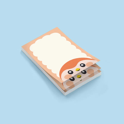 Finch Birb Head Notepad - A5 Colorful Journal