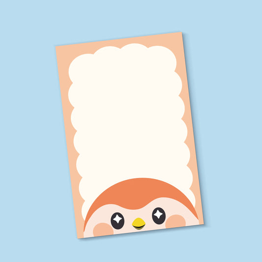 Finch Birb Head Notepad - A5 Colorful Journal