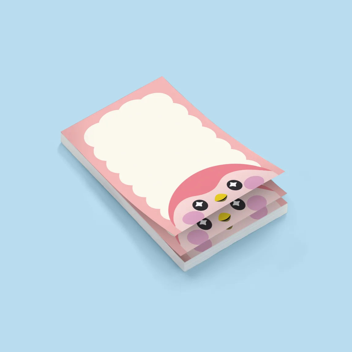 Finch Birb Head Notepad - A5 Colorful Journal