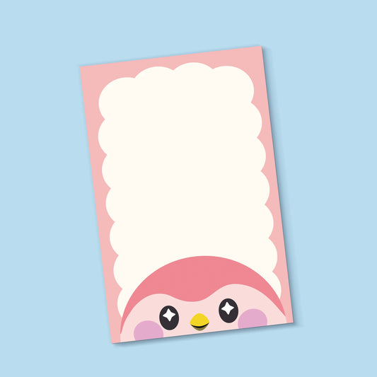 Finch Birb Head Notepad - A5 Colorful Journal