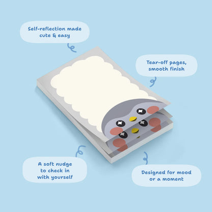 Finch Birb Head Notepad - A5 Colorful Journal