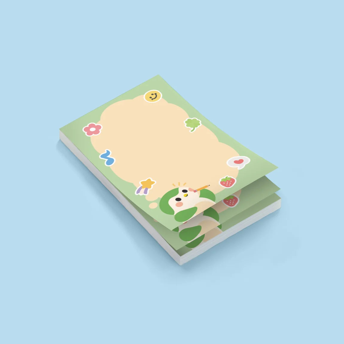 Green Finch Emoji A5 Notepad