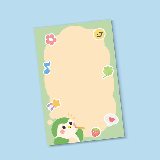 Green Finch Emoji A5 Notepad